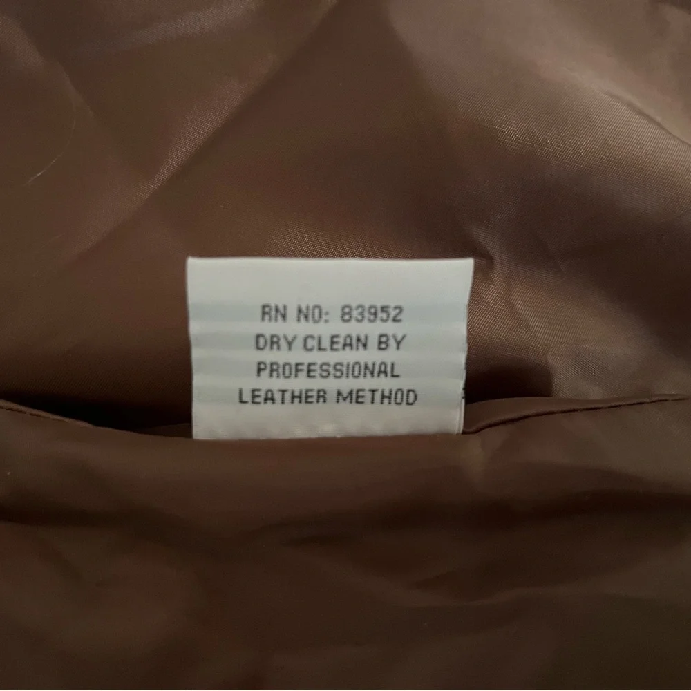 Bagatelle Brown real Leather Jacket - Picture 8 of 9